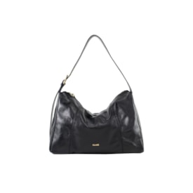 Bolsa Média Classe Couro Feminina Preto