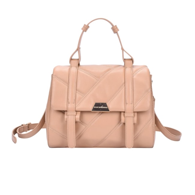 Bolsa Média Com Alça Macadamia Feminina Bege
