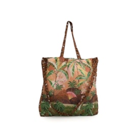 Bolsa Média Farm Me Leva Rio De Mosaico Onca