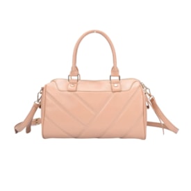 Bolsa Média Formato Baú Macadamia Feminino Bege