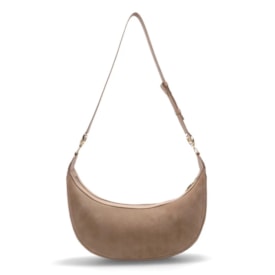 Bolsa Média Luz Da Lua Feminina Camurca Saara