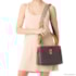 Bolsa Média Luz Da Lua Feminina  e Monograma Mocca