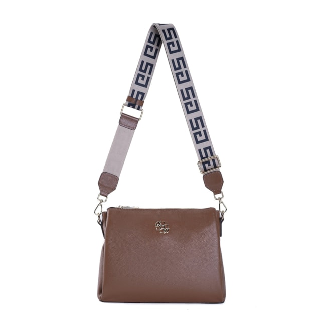Bolsa Média Sagga Feminina Whisky