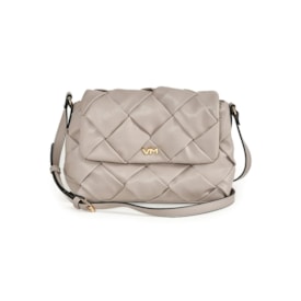 Bolsa Média Via Marte Crossbody Feminina Bege