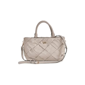 Bolsa Média Via Marte Tote Bag Feminina Bege