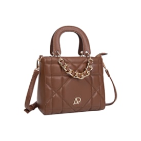 Bolsa Mini Bag Alice Palucci Feminina Marrom