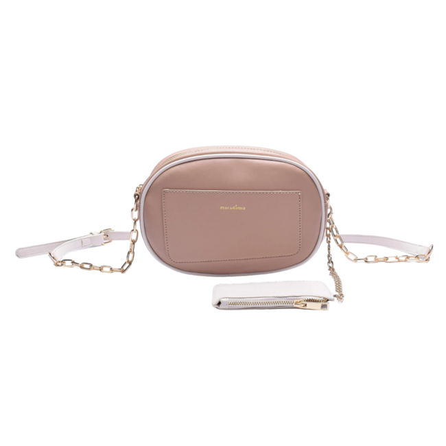 Bolsa Mini Bag Macadamia Feminina Caqui