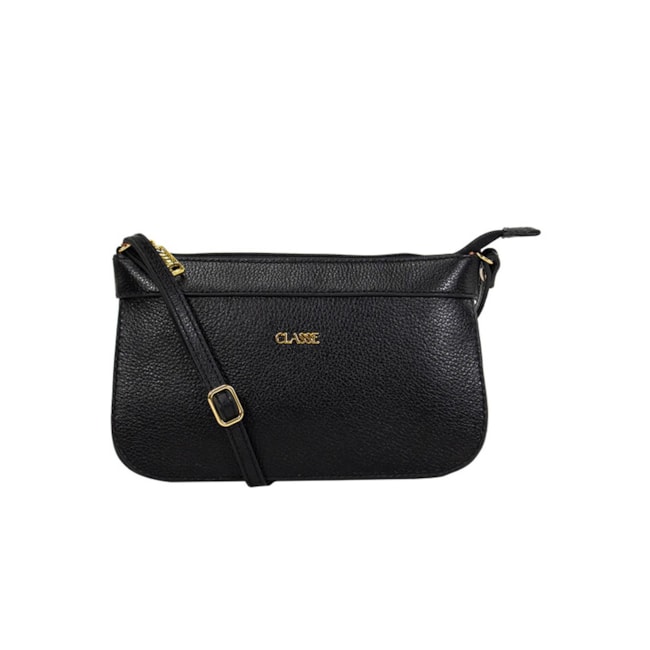 Bolsa Pequena Classe Couro Feminina Preto