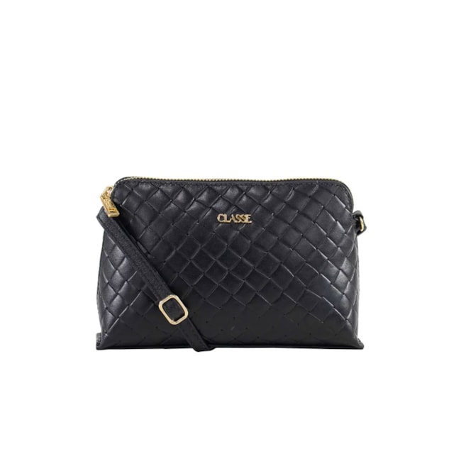 Bolsa Pequena Classe Couro Feminina Preto