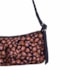 Bolsa Pequena Farm Baguete Leopard Pop Azul Marinho