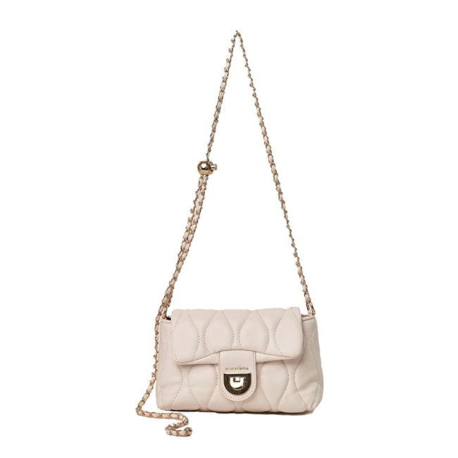 Bolsa Pequena Macadamia Metalassê Feminina Off White