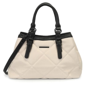 Bolsa Satchel Grande Wj Feminina Off White