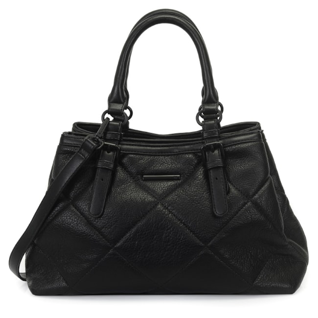 Bolsa Satchel Grande Wj Feminina Preto