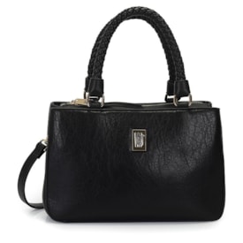 Bolsa Satchel Média Wj Feminina Preto