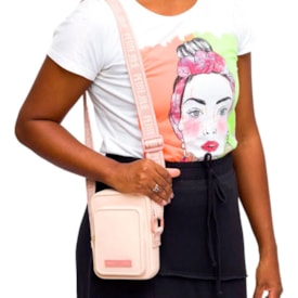Bolsa Shouder Bag Petite Jolie Feminina Rosa