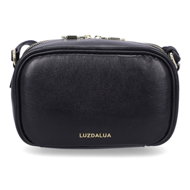 Bolsa Tiracolo Em Couro Luz Da Lua Feminina Lux Preto