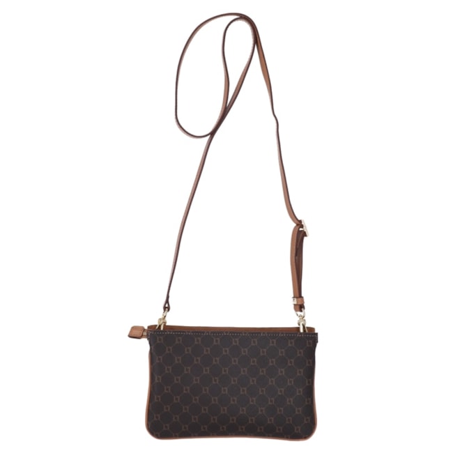 Bolsa Tiracolo Media  Mocca Luz da Lua Feminina Monograma