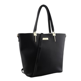 Bolsa Tote Grande Macadamia Feminina Preto