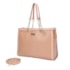 Bolsa Tote Texturizada Macadamia Feminina Taupe