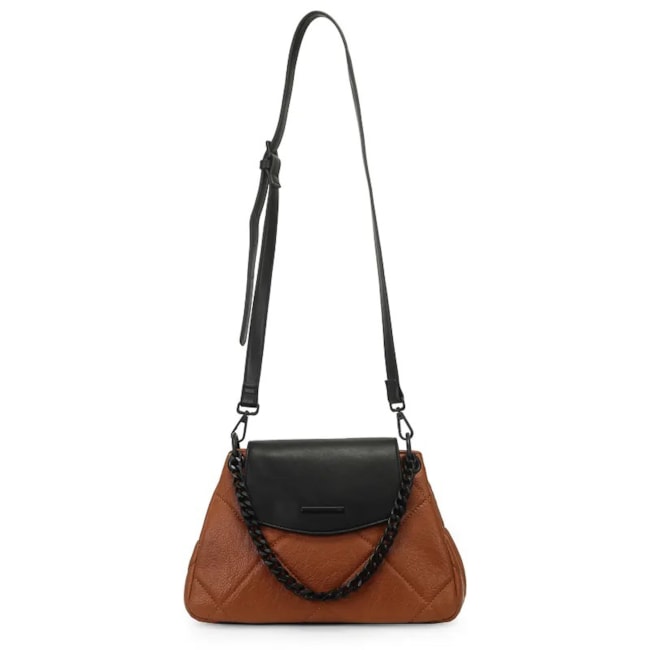 Bolsa Transversal Grande Wj Feminina Caramelo