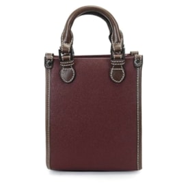 Bolsa Transversal Pequena Wj Feminina Burgundy