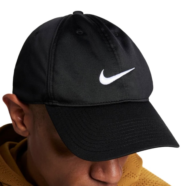 Boné Esportivo Nike Dri-Fit Club Unissex Preto