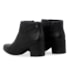 Bota Cano Baixo De Couro Burnish Bottero Feminina Preto