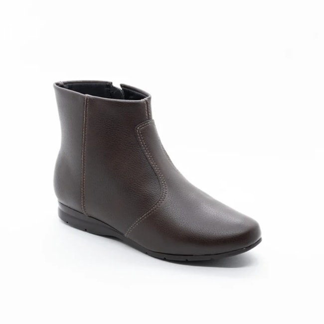 Bota Cano Curto Beira Rio Feminino Cafe