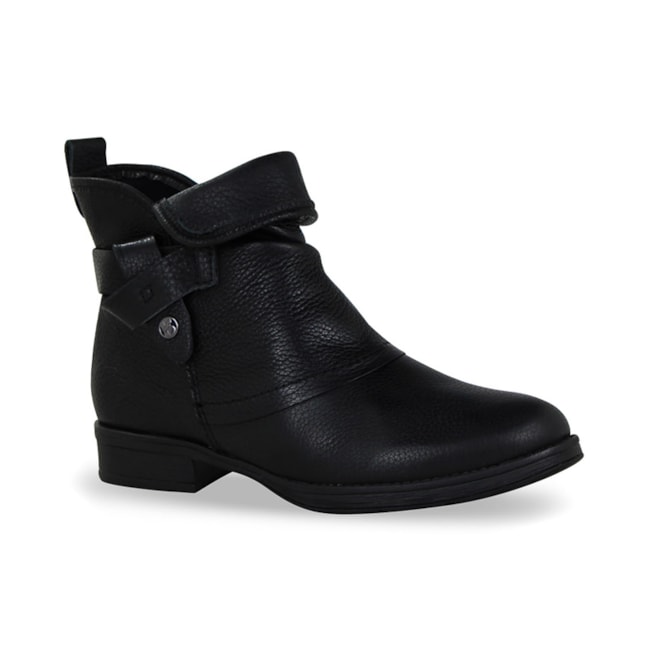 Bota Cano Curto Bottero Feminina Preto