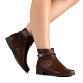 Bota Cano Curto Dakota Feminina Cafe