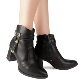 Bota Cano Curto Dakota Feminina Preto