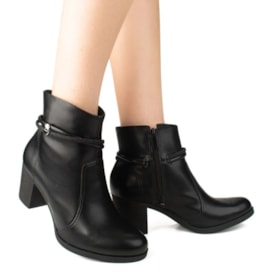 Bota Cano Curto Dakota Feminino Preto