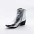Bota Cano Curto Lu Rezende Feminina Prata