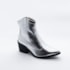 Bota Cano Curto Lu Rezende Feminina Prata