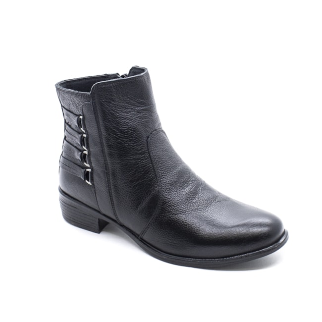 Bota Cano Curto Lu Rezende Feminina Preto