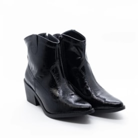 Bota Cano Curto Lu Rezende Feminina Preto