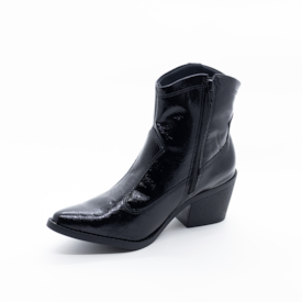 Bota Cano Curto Lu Rezende Feminina Preto