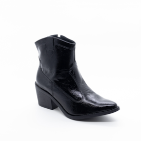 Bota Cano Curto Lu Rezende Feminina Preto