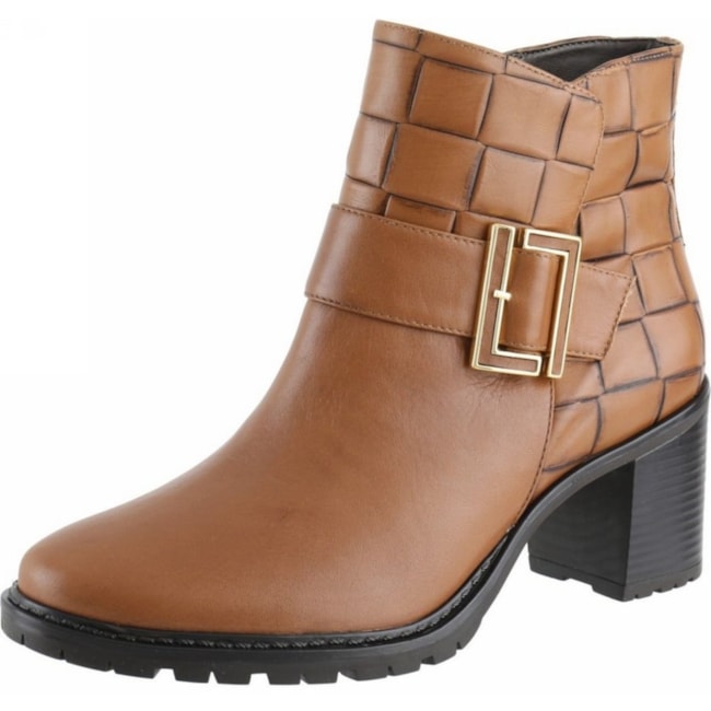 Bota Cano Curto Luz Da Lua Feminino Ambar