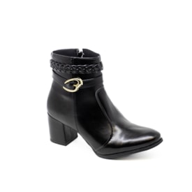 Bota Cano Curto Marina Carvalho Feminino Preto