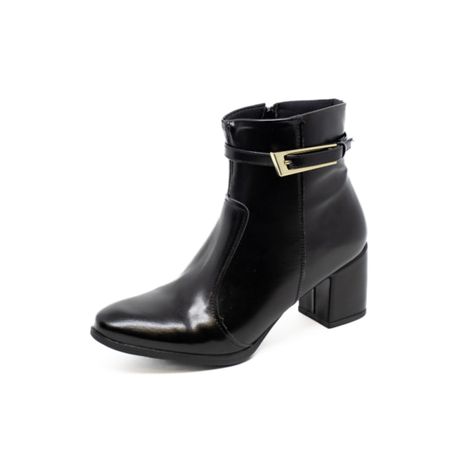Bota Cano Curto Marina Carvalho Feminino Preto