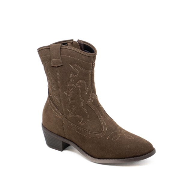Bota Cano Curto Moleca Feminino Cacau