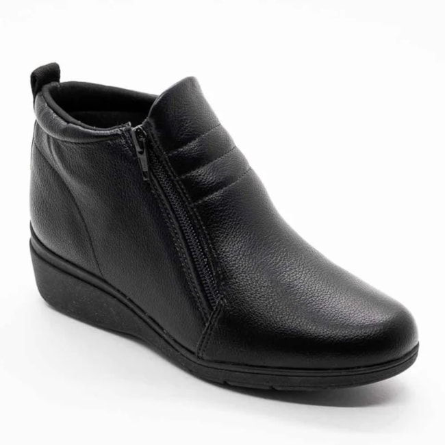 Bota Cano Curto Piccadilly Feminino Preto