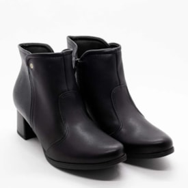 Bota Cano Curto Piccadilly Feminino Preto