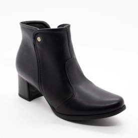Bota Cano Curto Piccadilly Feminino Preto