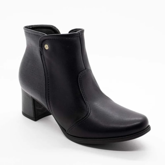 Bota Cano Curto Piccadilly Feminino Preto