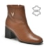 Bota Cano Curto Via Marte Feminina Caramelo