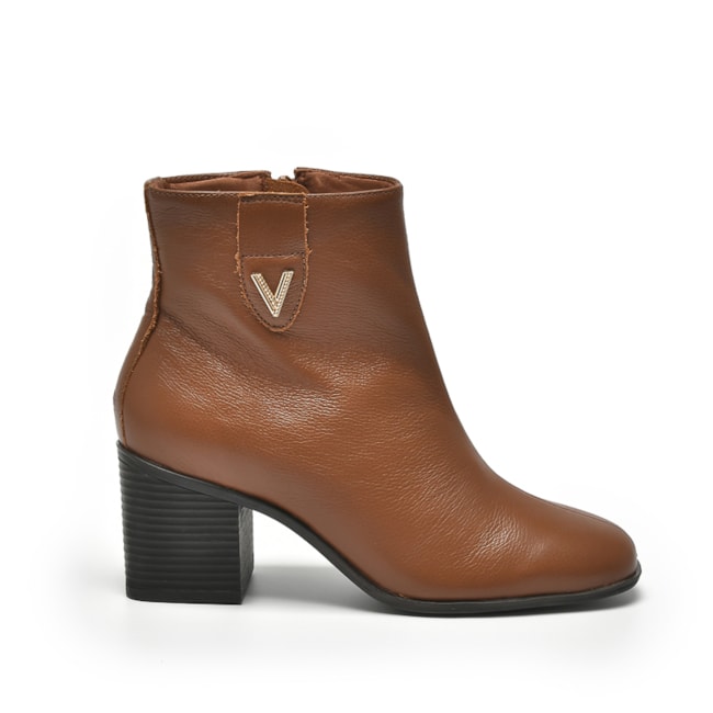 Bota Cano Curto Via Marte Feminina Caramelo