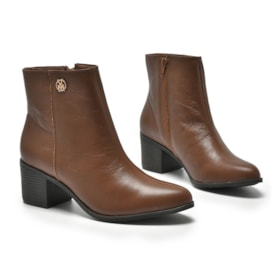 Bota Cano Curto Via Marte Feminina Mascavo