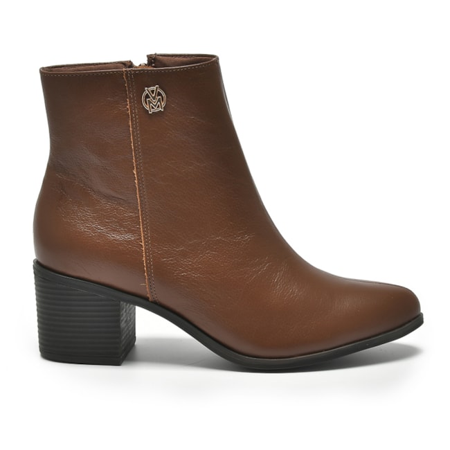 Bota Cano Curto Via Marte Feminina Mascavo